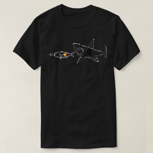 Funny Algorand SharkA ALGO Crypto T-shirt (Design voorkant)