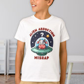 Funny Alien Abduction Mishap - Schattigee Verwarde T-shirt