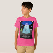 Funny Alien Abduction Phone Distraction Sci-Fi T-shirt (Voorkant volledig)