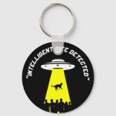 Funny Alien Cat Abduction Sleutelhanger (Voorkant)