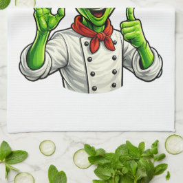 Funny Alien Chef Design Cute Space Cook With Chef Theedoek