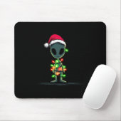 Funny Alien Christmas Graphics Lights Lover Extrat Muismat (Met muis)