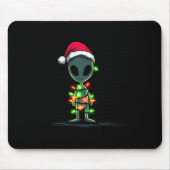 Funny Alien Christmas Graphics Lights Lover Extrat Muismat (Voorkant)