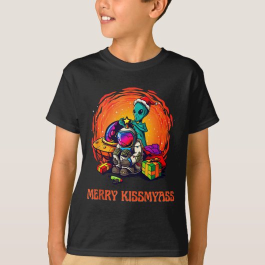 Funny Alien Christmas Shirt _ Merry Kissmy Tank To (Voorkant)