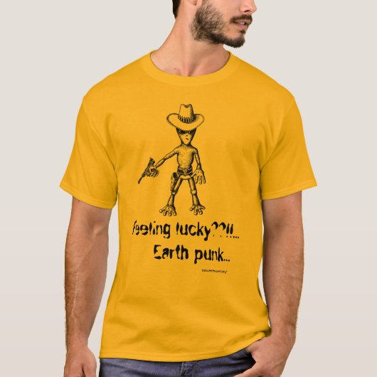 Funny alien coole grafische T-shirt design (Voorkant)