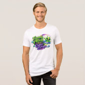 Funny Alien From Outer Space Cute Cartoon Space Tri-Blend Shirt (Voorkant volledig)