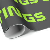 Funny Alien Greetings Wrapping Paper  Cadeaupapier (Rol Hoek)