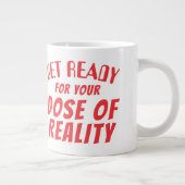 Funny alien hypodermic needle dose of reality grote koffiekop (Rechts)