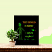 Funny Alien Poster