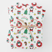 Funny Alien Santa Claus Kerstmis Inpakpapier Vel (In situ)