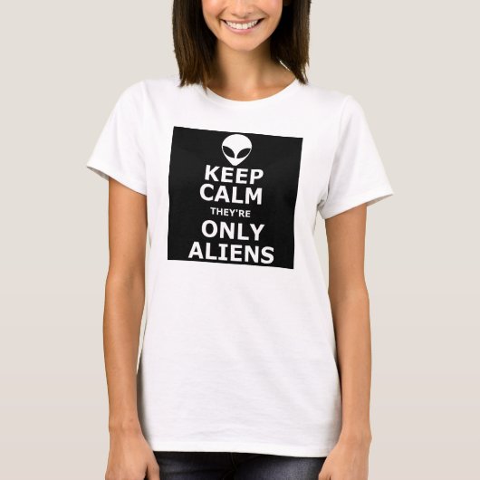 Funny alien slogan t-shirt (Voorkant)