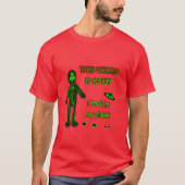 Funny Alien T-shirt (Voorkant)