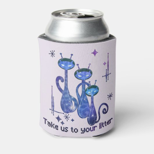 Funny Alien Take Us To Your Litter Blikjeskoeler (Blikje Achterkant)