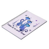 Funny Alien Take Us To Your Litter Notitieboek (Linkerzijde)