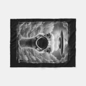 Funny Alien Turkey Ufo Selfie Thanksgiving Men Wom Fleece Deken (Voorkant (Horizontaal))