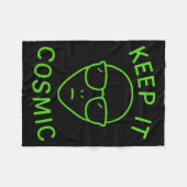 Funny Alien Ufo Area 51 - Keep It Cosmic Comfort C Fleece Deken (Voorkant (Horizontaal))