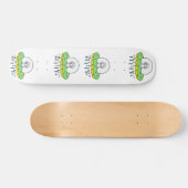 Funny Alien UFO Persoonlijk Skateboard (Horizontaal)