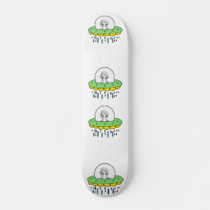 Funny Alien UFO Persoonlijk Skateboard
