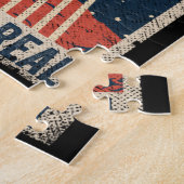 Funny Alien UFO-ruimtecomplot Legpuzzel (Zijkant)