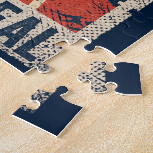 Funny Alien UFO-ruimtecomplot Legpuzzel (Zijkant)