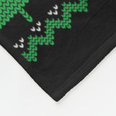 Funny Alien Ufo Santa Sleigh Ugly Christmas Sweate Fleece Deken (Hoek)