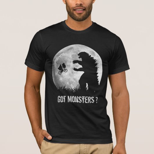Funny ALIEN vs MONSTERS T-shirt (Voorkant)