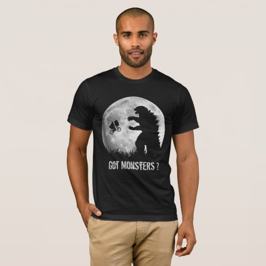 Funny ALIEN vs MONSTERS T-shirt (Voorkant volledig)