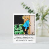 Funny Aliens Humor "Spectickles" Briefkaart (Staand voorkant)