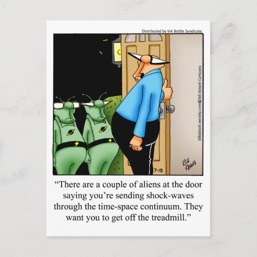 Funny Aliens Humor "Spectickles" Briefkaart (Voorkant)