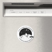 Funny Aliens Intelligent Life in Universe Quote Magneet (Insitu (Vaatwasser))