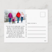 Funny All is geen Calm Holiday Photo Briefkaart (Achterkant)