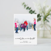 Funny All is geen Calm Holiday Photo Briefkaart (Staand voorkant)