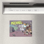 Funny Alley Cats Voeg de naam toe Skateboard Graff Magneet (Insitu (Vaatwasser))