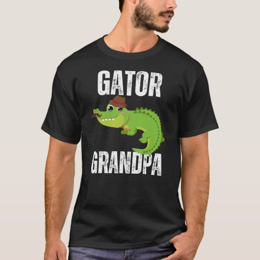 Funny Alligator Apparel Charming Gator Grandpa Cro T-shirt (Voorkant)