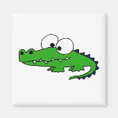 Funny Alligator Cartoon Magneet (Voorkant)