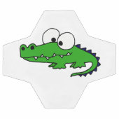 Funny Alligator Cartoon Voetbal (Enkel)