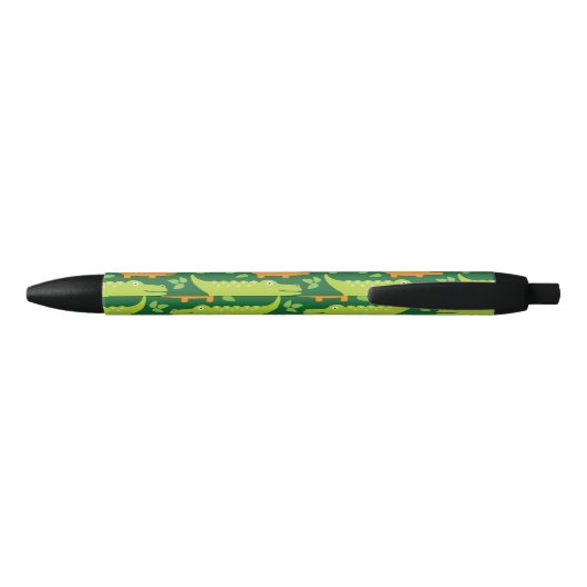 Funny Alligator Crocodile Pattern Pens Zwarte Inkt Pen (Achterkant)