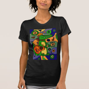 Funny Alligator die gitaar speelt T-shirt