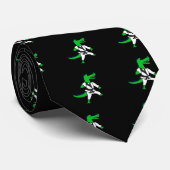 Funny Alligator Karate Art Stropdas (Opgerold)