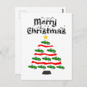 Funny Alligator Kerstboom Cartoon Briefkaart (Voorkant / Achterkant)
