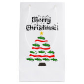Funny Alligator Kerstboom Cartoon Klein Cadeauzakje (Voorkant)
