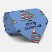 Funny Alligator Kerstboom Cartoon Stropdas (Opgerold)