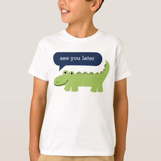 Funny Alligator Kinder T-shirt (Voorkant)