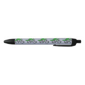 Funny Alligator Riding Bicycle Zwarte Inkt Pen (Bodem)