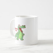 Funny Alligator vandaag gepoold Koffiemok (Voorkant links)