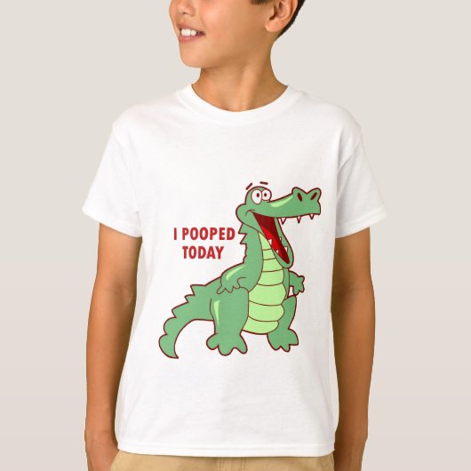 Funny Alligator vandaag gepoold T-shirt (Voorkant)