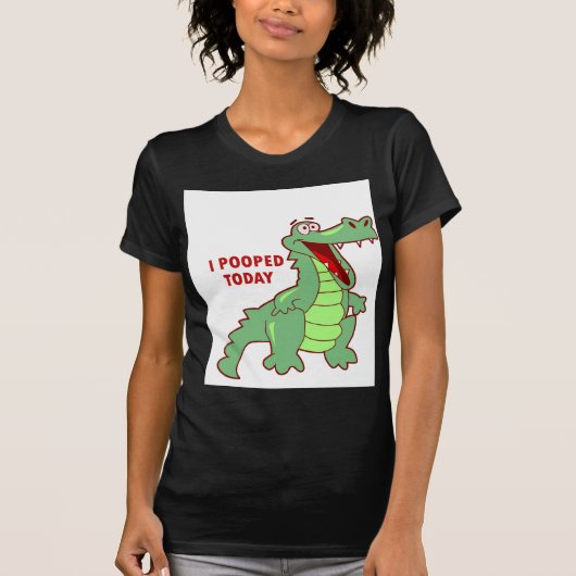 Funny Alligator vandaag gepoold T-shirt (Voorkant)