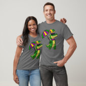 Funny Alligator Wearing Jester And Sunglasses Funn T-shirt (Unisex)