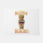 Funny Aloha Beaches Hawaiian Tiki Deurmat (Voorkant)