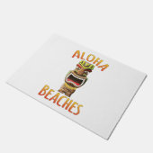 Funny Aloha Beaches Hawaiian Tiki Deurmat (Schuin)